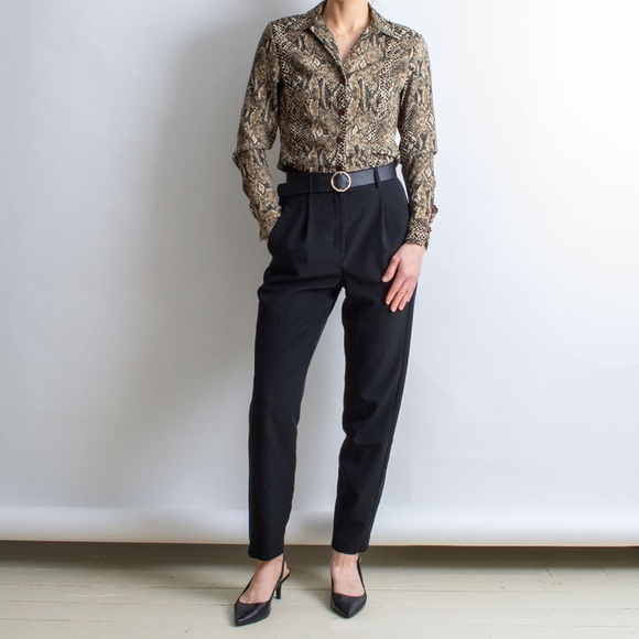 Vintage 90’s Snakeskin Print Long Sleeve Top - Picture 5 of 5